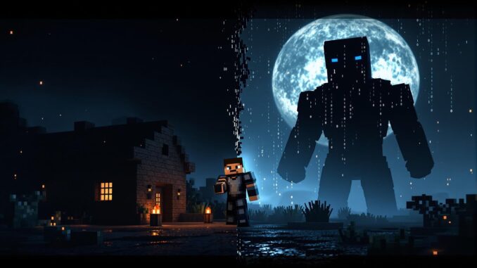 AI Guides My Forever Minecraft World - Episode 1: First Night Chaos!